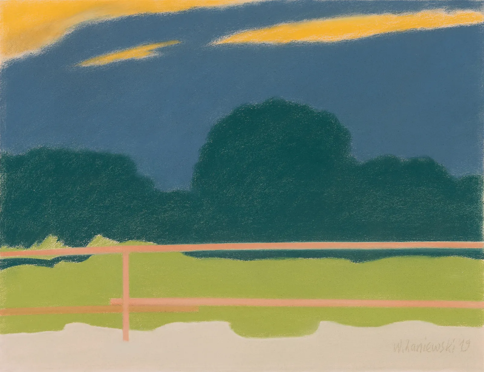 Pastel – z cyklu Wydmy 2019, 49 x 64 cm