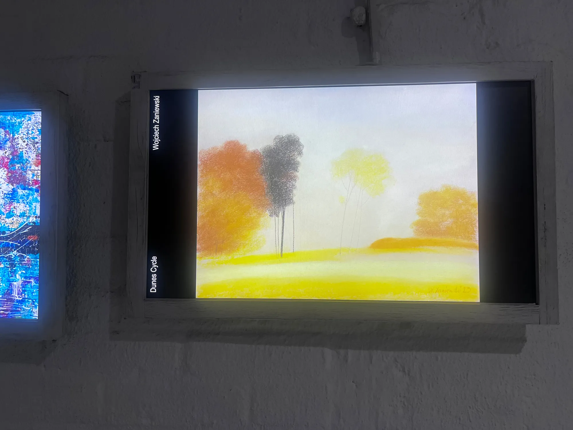 SPRUNG 9 exhibition, March 9-23 ARTHOUSE.NYC 2025 – Image on the screen
