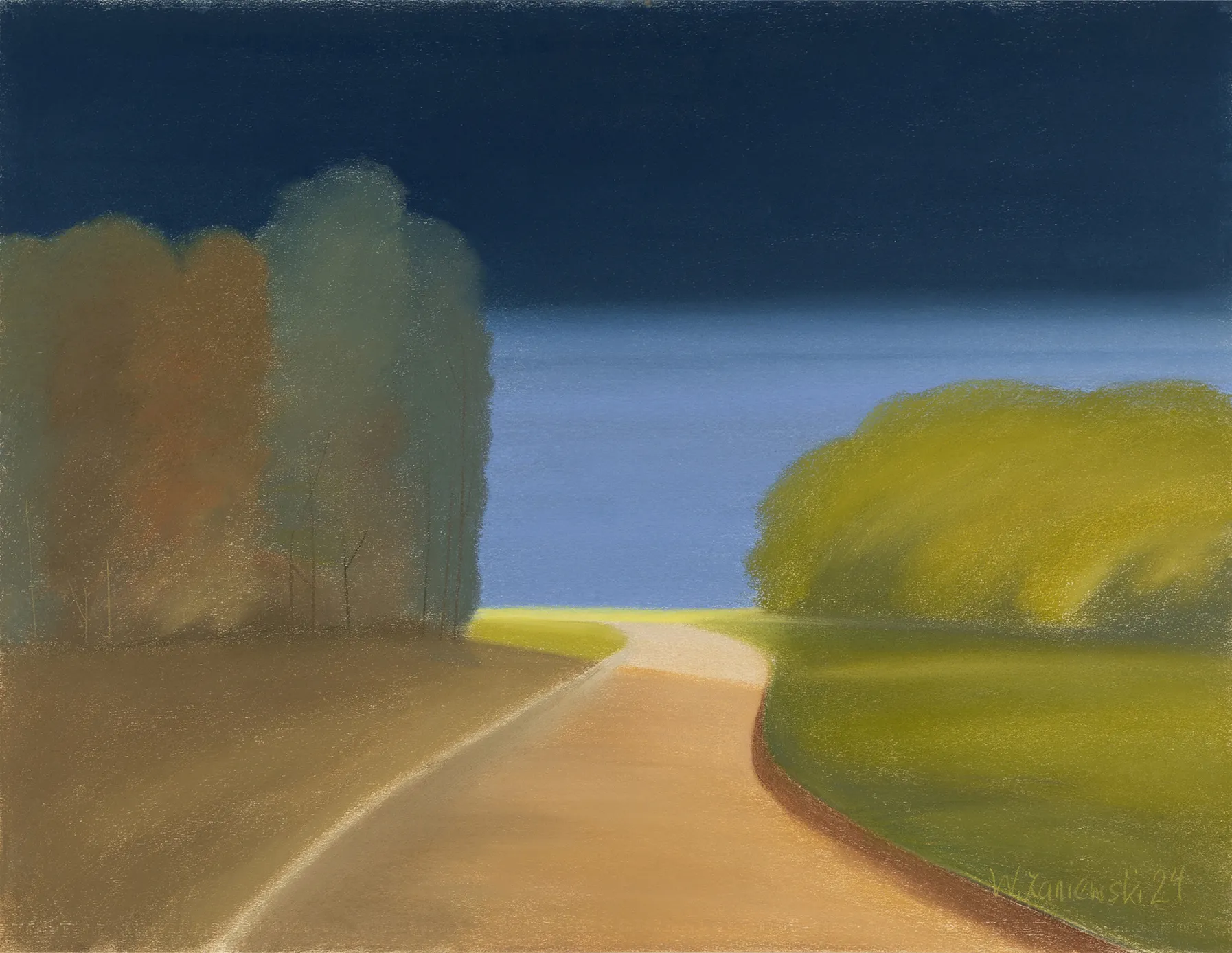 Pastel – z cyklu Łąki 2024, 50 x 65 cm
