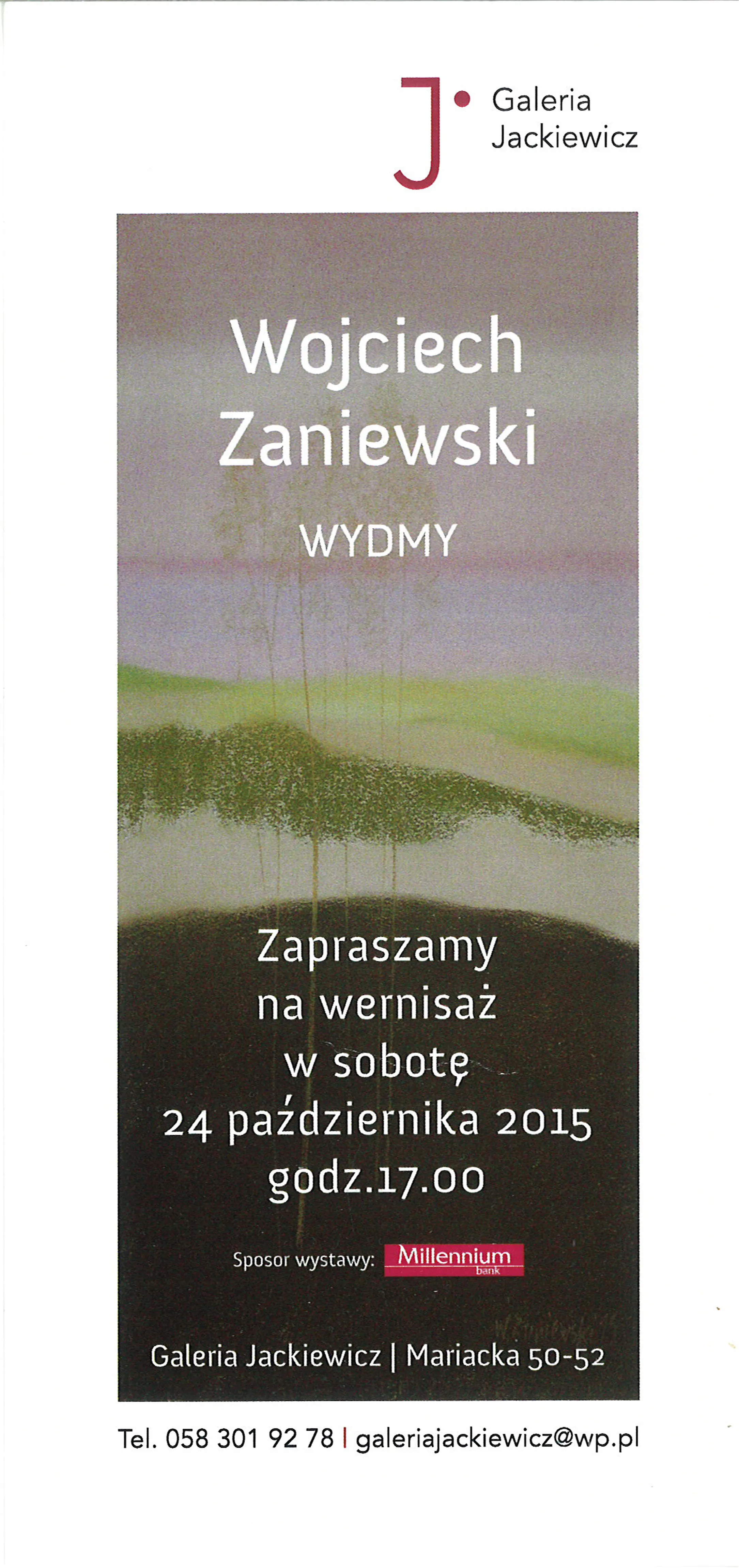 Indywidualna wystawa – Galeria Jackiewicz, Gdańsk 2015