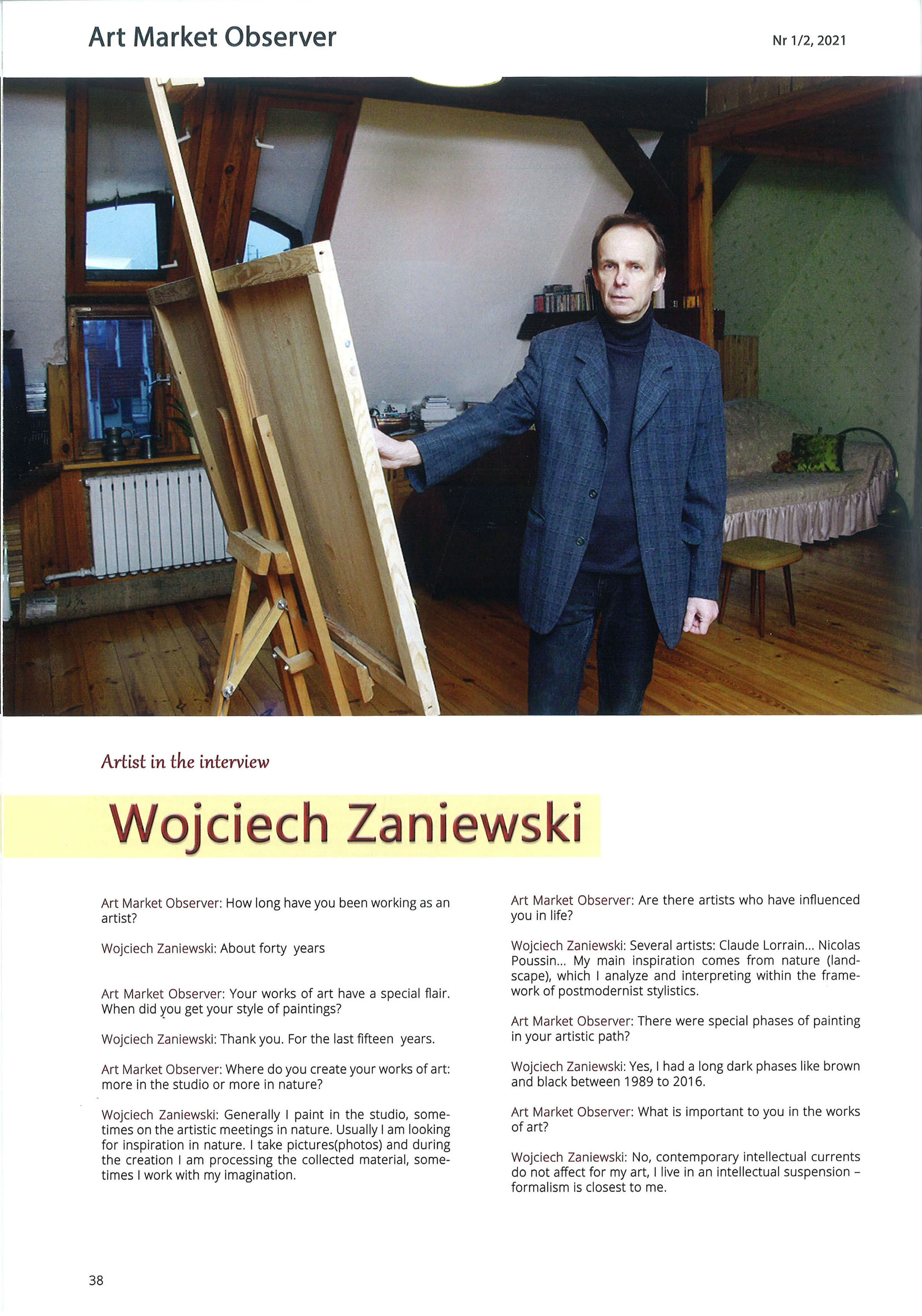 Sylwetka twórcza w wiedeńskim magazynie sztuki – Art Market Observer 2022
