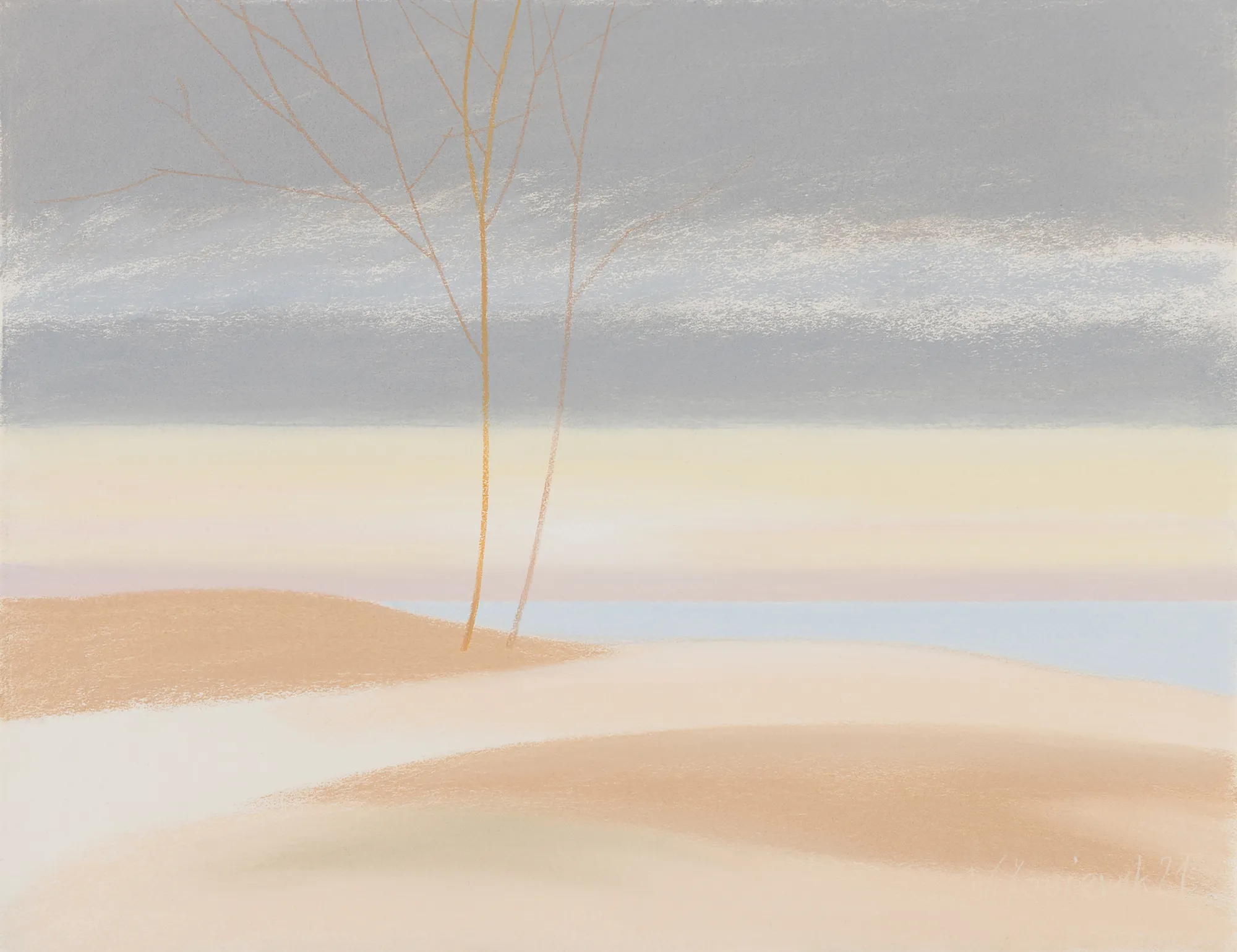 Pastel – z cyklu Wydmy 2021, 49 x 64 cm