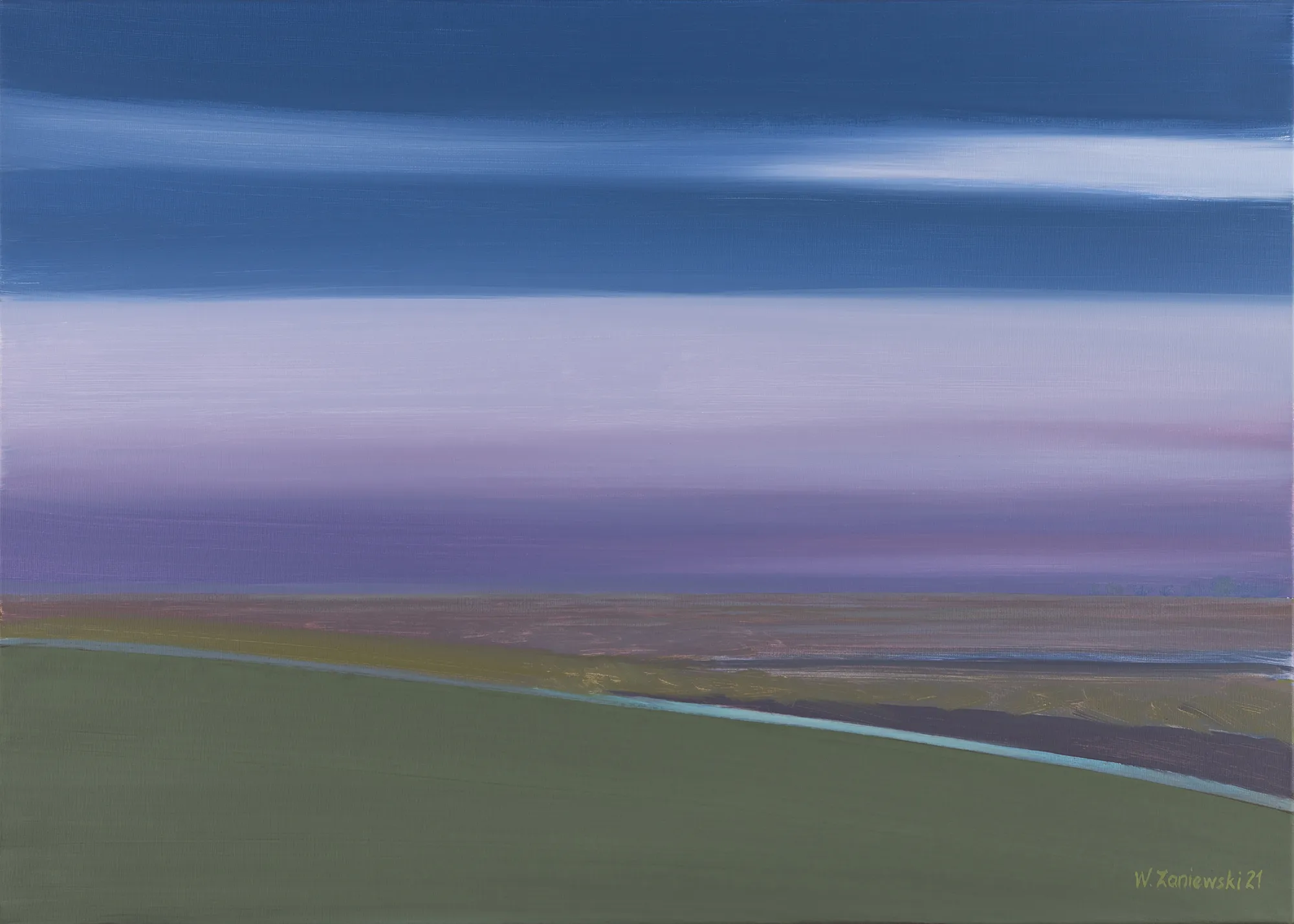 Z cyklu Łąki 2021, olej 50 x 70 cm