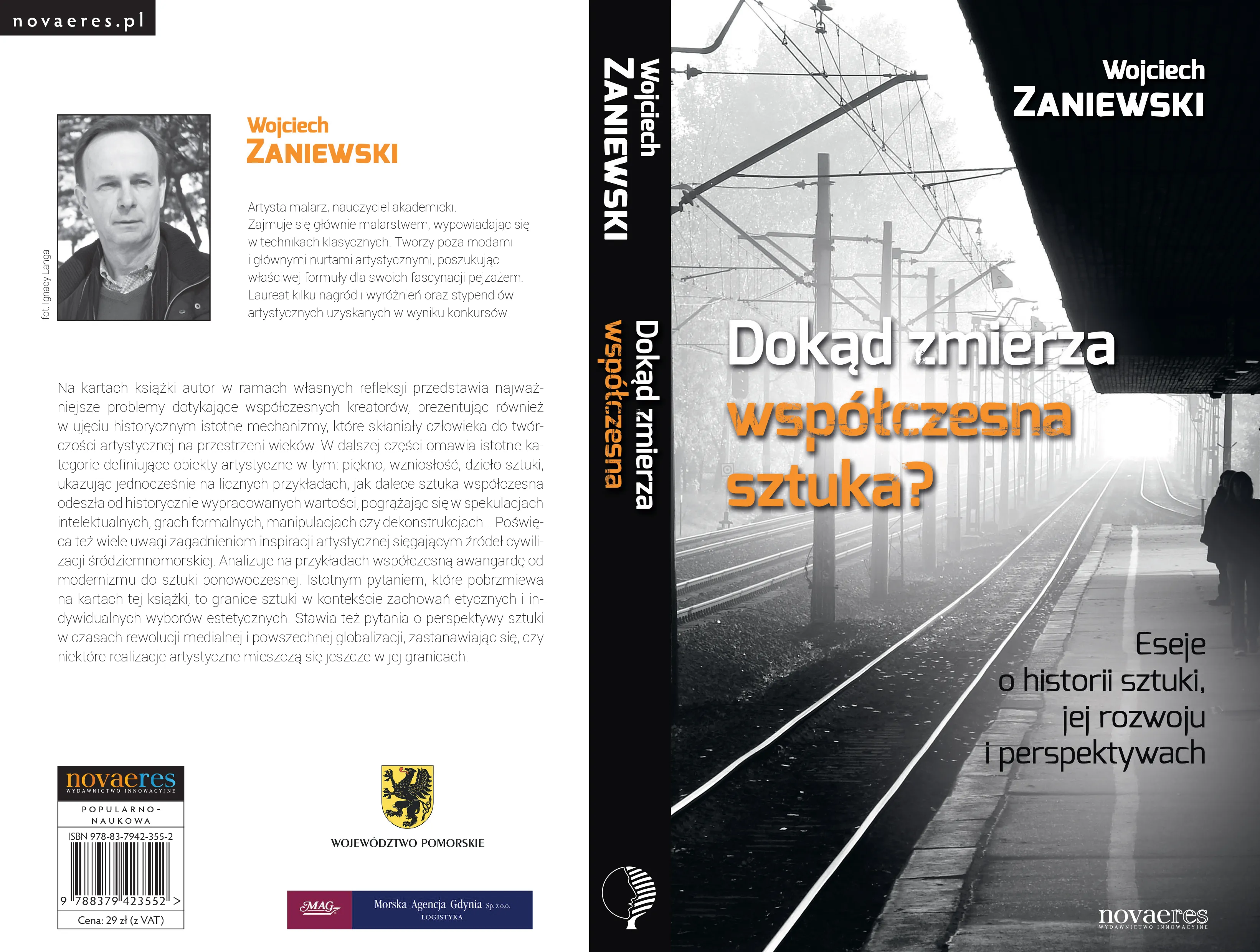 Okładka książki – Dokąd zmierza współczesna sztuka… wyd. NovaeRes, Gdynia 2014