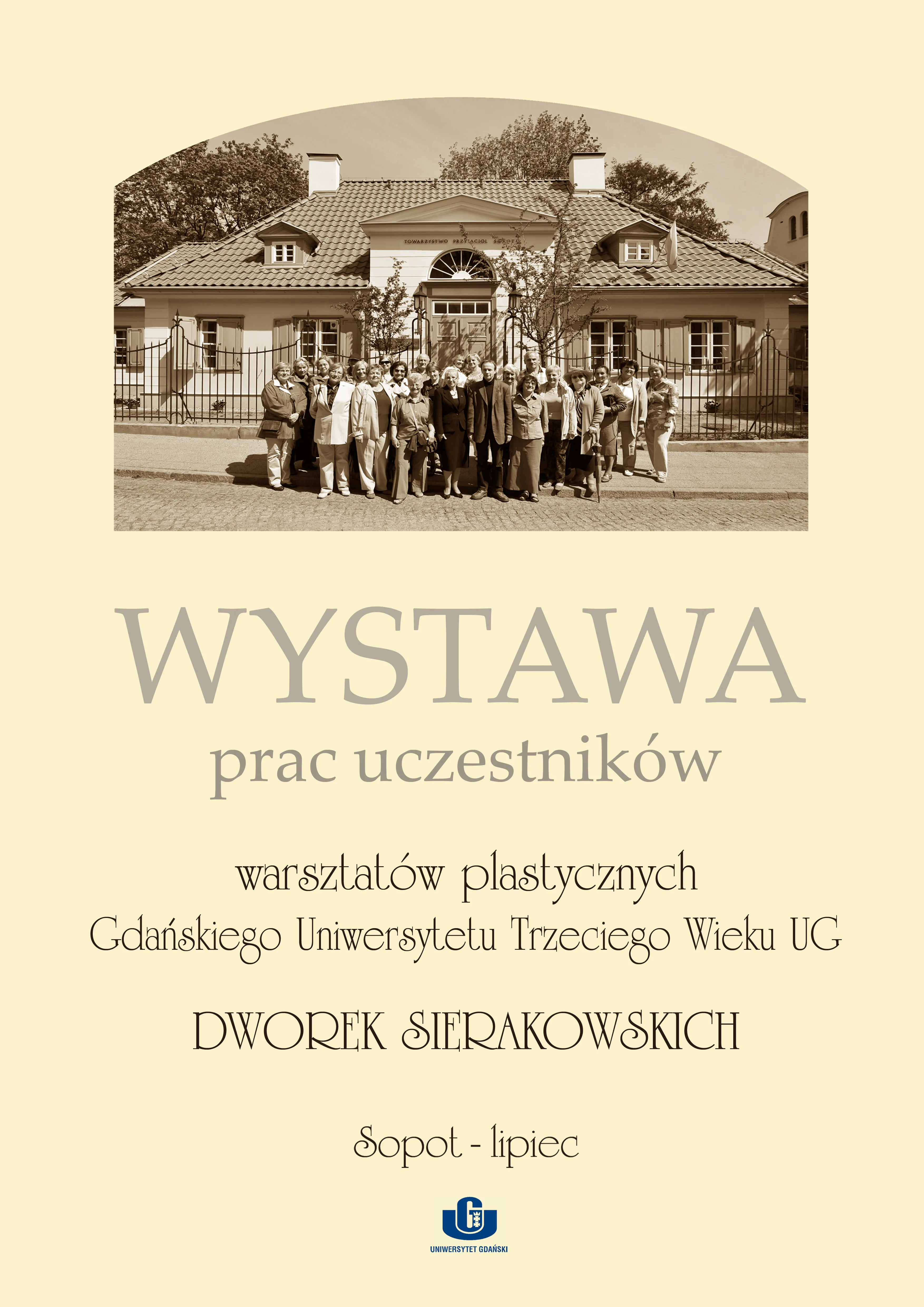 Wystawa słuchaczy GUTW UG – plakat informacyjny, Sopot 2011