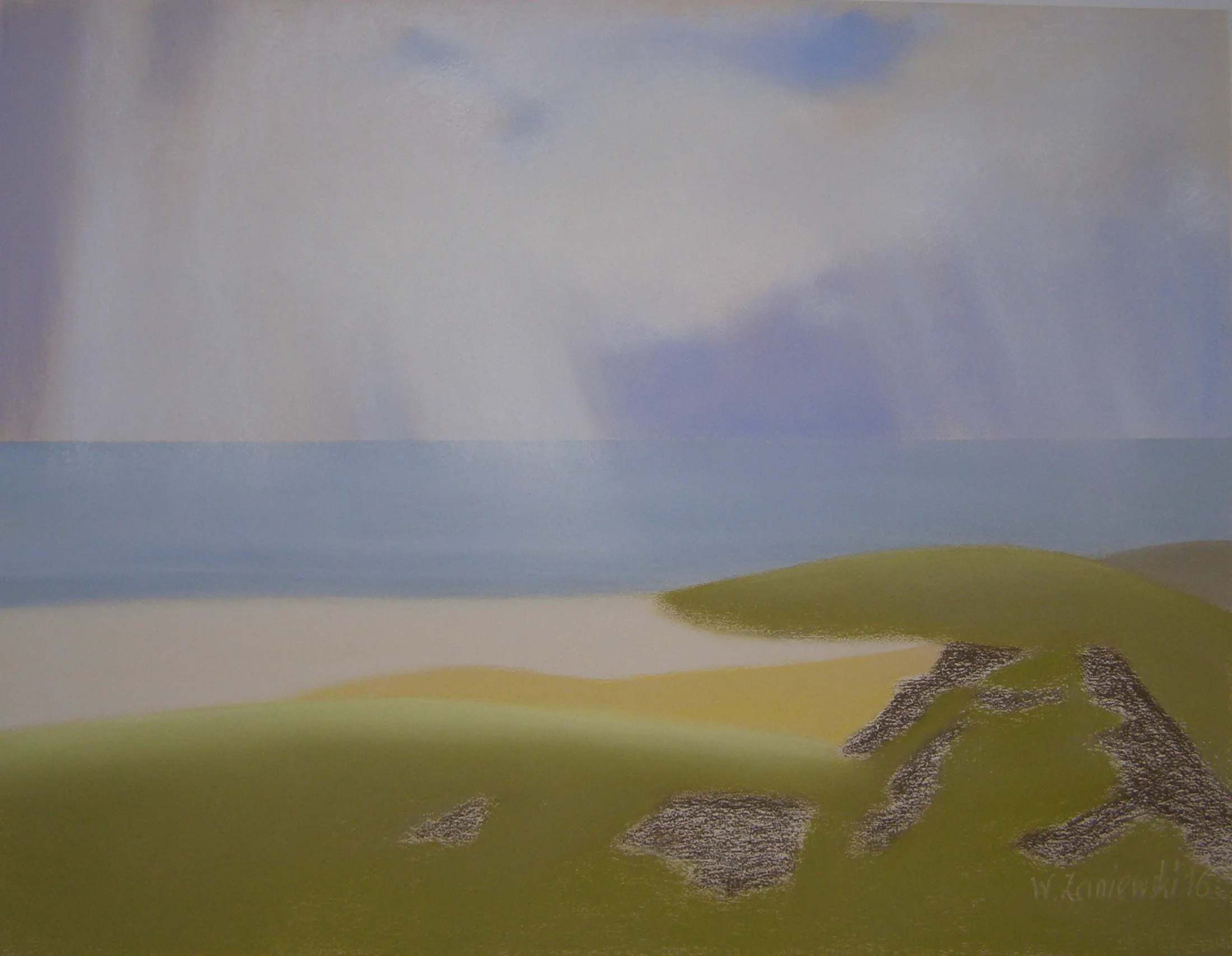 Pastel – z cyklu Wydmy 2016, 49 x 64 cm