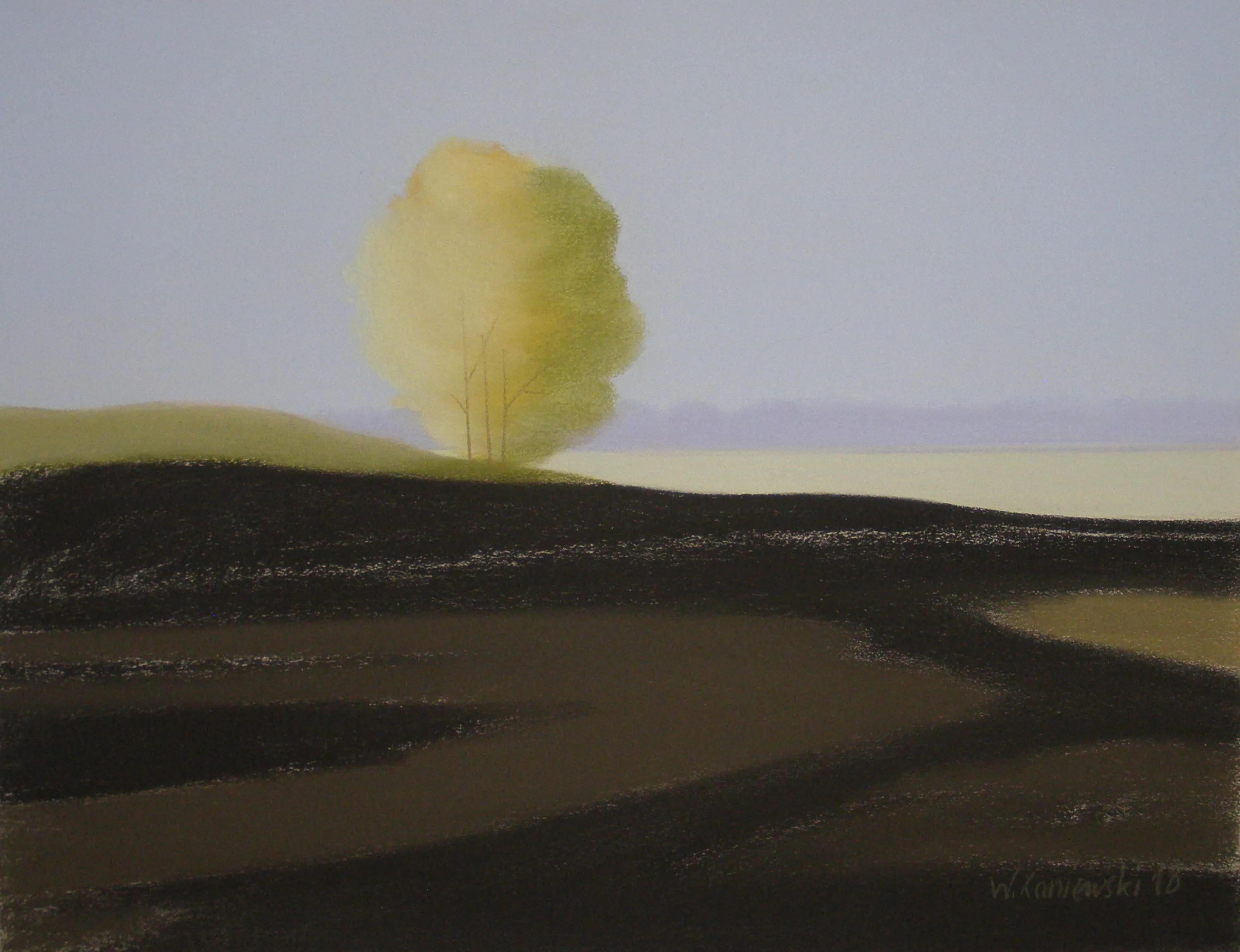 Pastel – z cyklu Łąki 2018, 49 x 64 cm