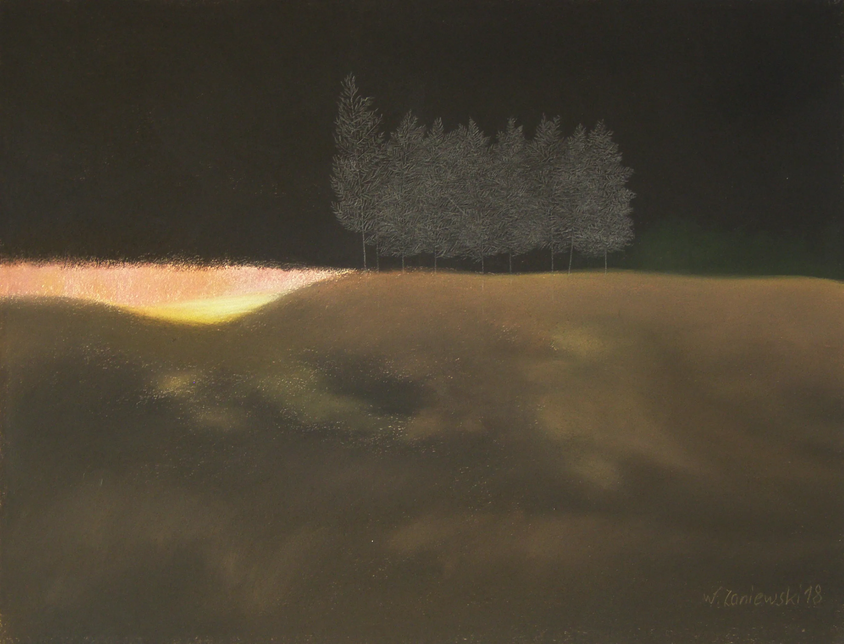 Pastel – z cyklu Wydmy 2018, 49 x 64 cm