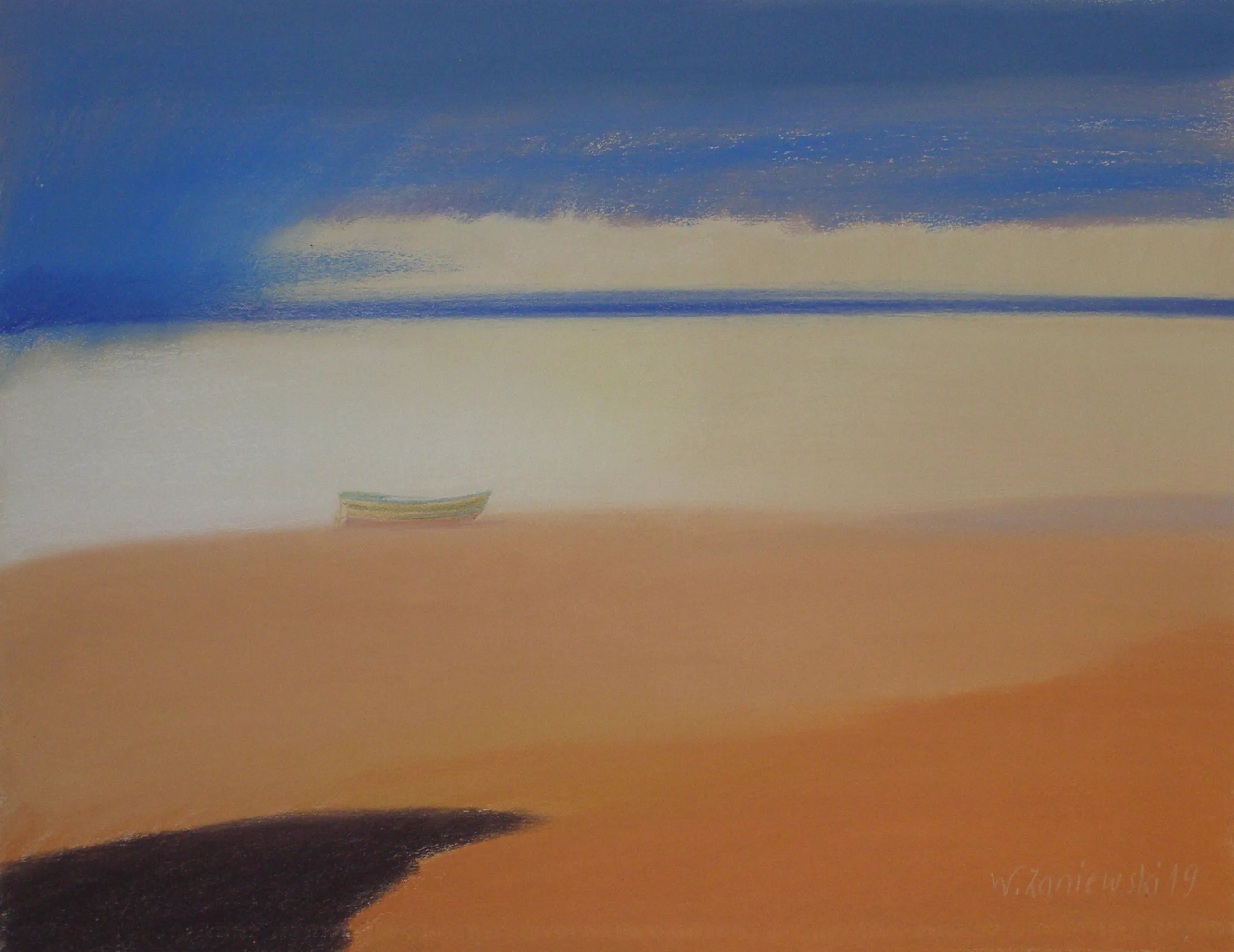 Pastel – z cyklu Wydmy 2019, 49 x 64 cm