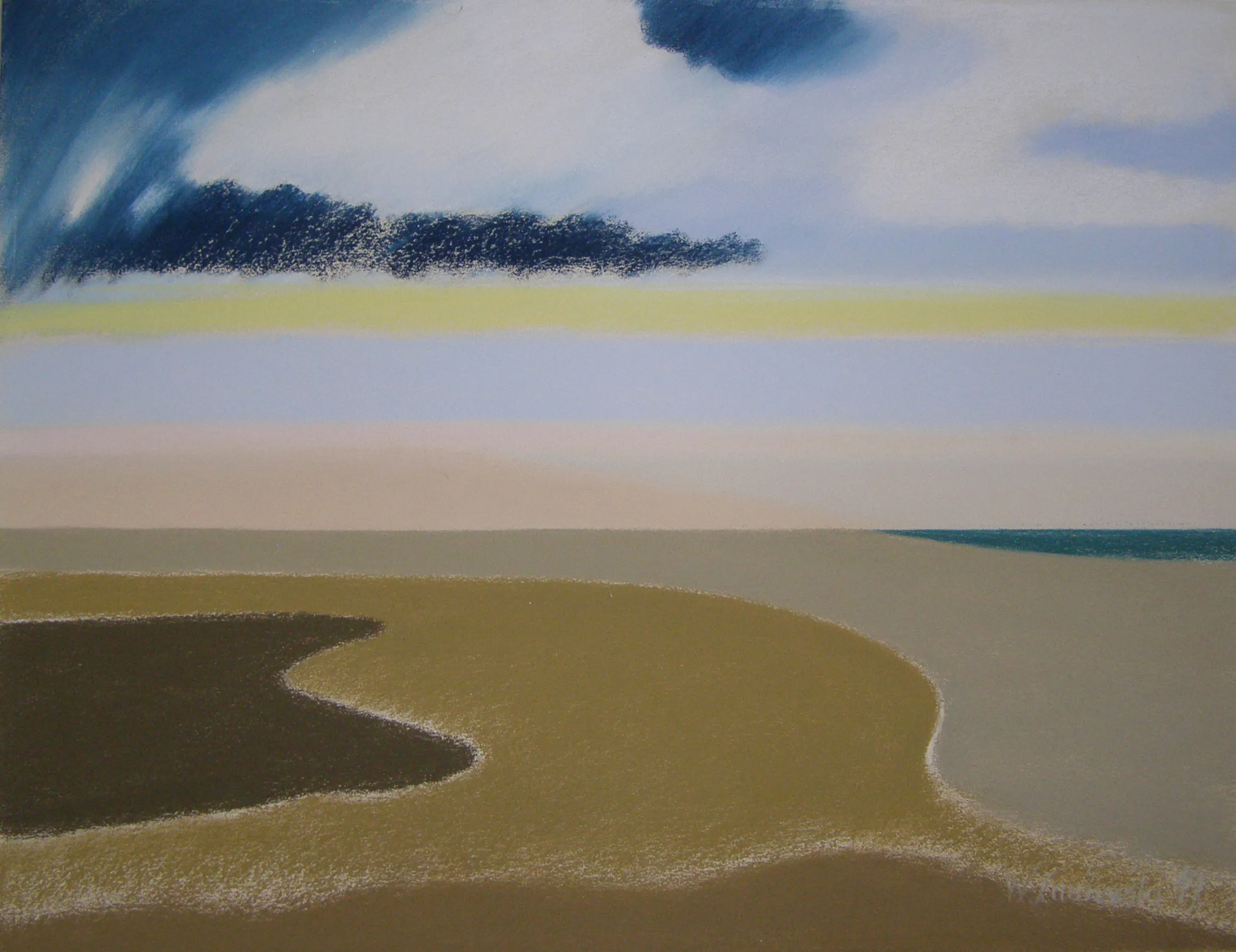 Pastel – z cyklu Wydmy 2019, 49 x 64 cm