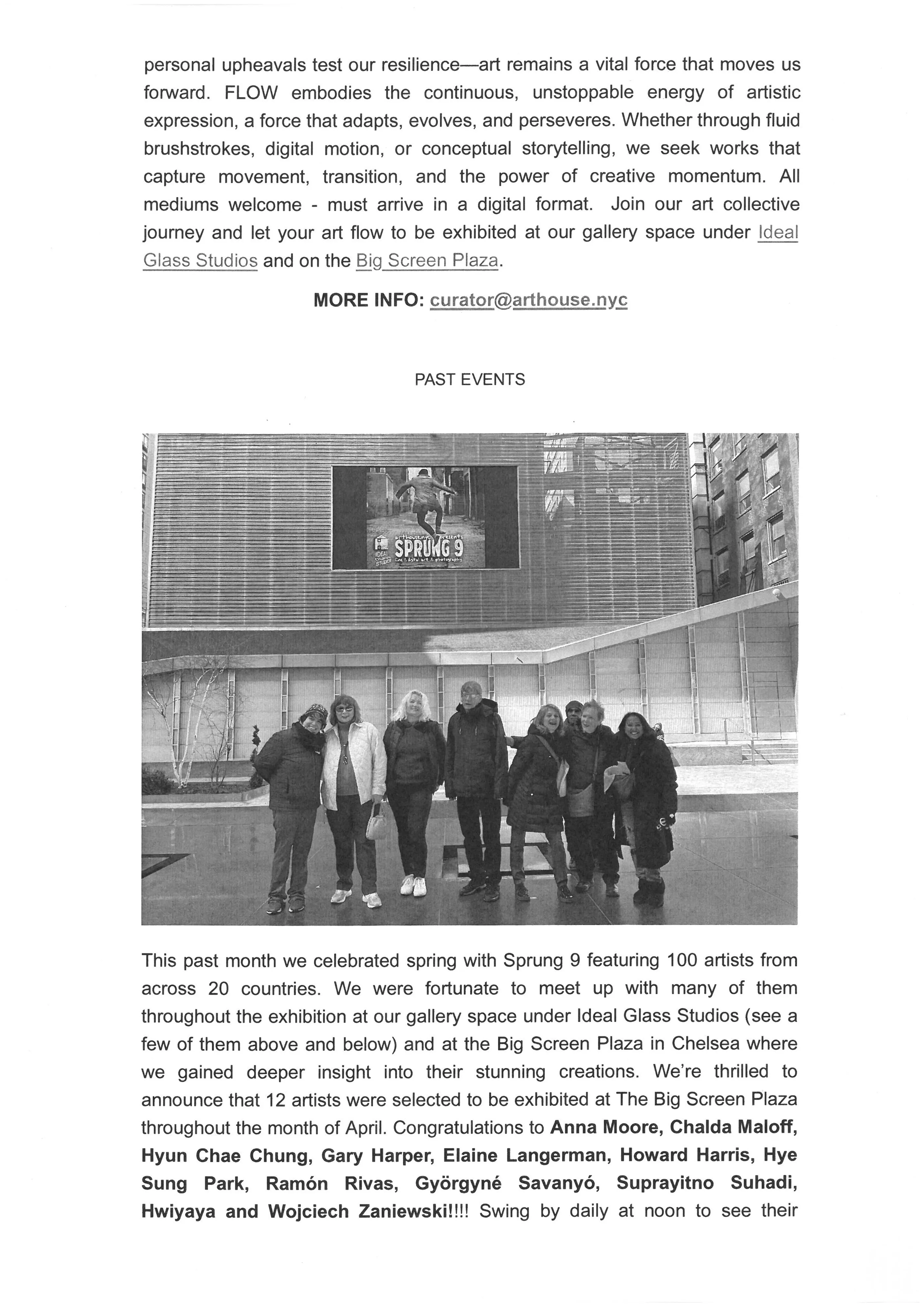 ARTHOUSE.NYC – Sprung 9, Fine & digital art & photography exhibition – award information